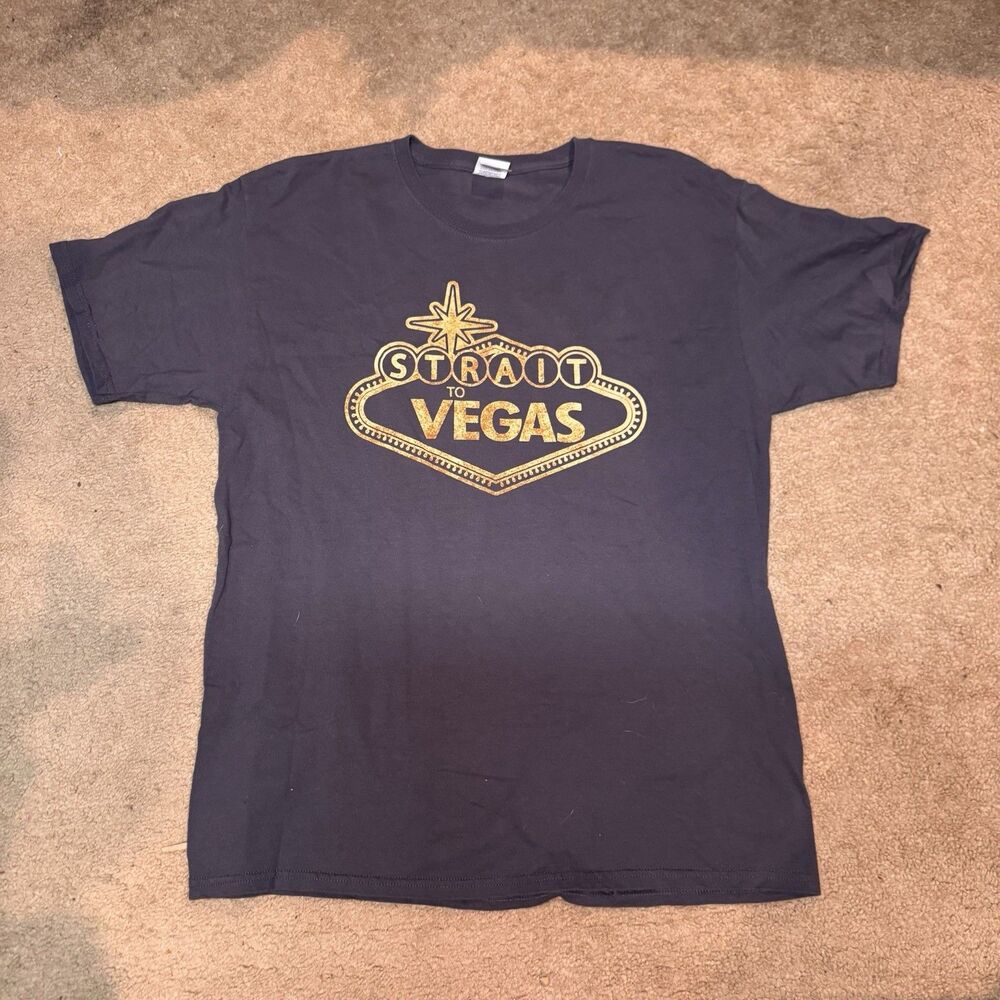 George Strait Concert Shirt Strait To Vegas Nashville Country Western Music L